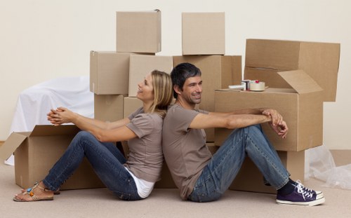 Professional office relocation services in Hampton handling furniture and equipment