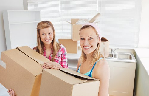 Packed household items ready for home moves in Hampton